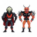 Masters Of The Universe X Stranger Things Origins Pack de 2 Figuras Hordak & Hellfire-man 14 Cm  MATTEL