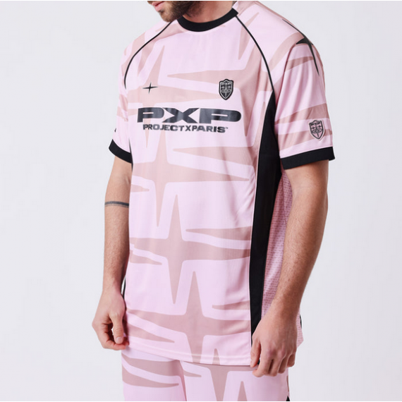 Camiseta ProjectXParis Soccer rosa estampada