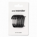 Goods Set de Mini Mosquetones AND WANDER Black