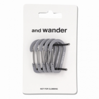 Goods Set de Mini Mosquetones AND WANDER Gray