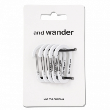 Goods Set de Mini Mosquetones AND WANDER White