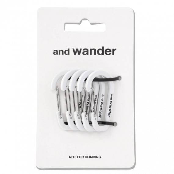 Goods Set de Mini Mosquetones AND WANDER White