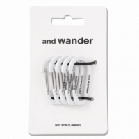 Goods Set de Mini Mosquetones AND WANDER White