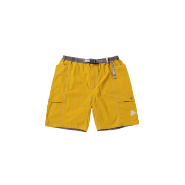 Bermudas AND WANDER X Gramicci Brushed Nylon Shorts Yellow