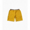 Bermudas AND WANDER X Gramicci Brushed Nylon Shorts Yellow