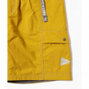 Bermudas AND WANDER X Gramicci Brushed Nylon Shorts Yellow