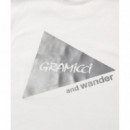 Camisetas Hombre Camiseta AND WANDER x GRAMICCI Backprint S/S White