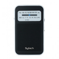 SYTECH Radio de Bolsillo Analogica Am/fm SY-1665 Negra