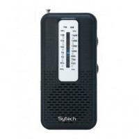SYTECH Radio de Bolsillo Analogica Am/fm SY-1674 Negra