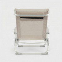 Silla Reclinable Solium Beige Aluminio Plegable Terrazza Collection®  TERRAZZA COLLECTION