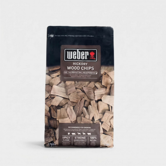 Astillas de Madera de Nogal Americano 0,7 kg Chips para Ahumado BBQ Weber®