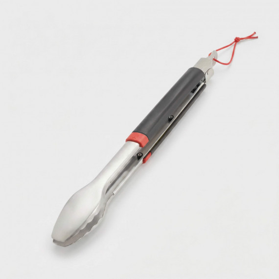 Pinzas de barbacoa de acero inoxidable con sistema de bloqueo y mango ergonómico antideslizante Weber®