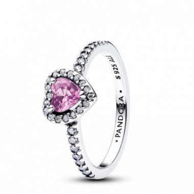 PANDORA Anillo Coraz&oacute;n Elevado Lila 198421C12