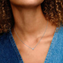 Collar Corazón Triple Gema 393014C01  PANDORA