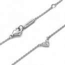Collar Corazón Triple Gema 393014C01  PANDORA