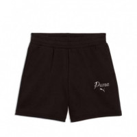 Shorts de Talle Alto Essentials Script 5"  PUMA