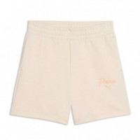 Shorts de Talle Alto Essentials Script 5"  PUMA
