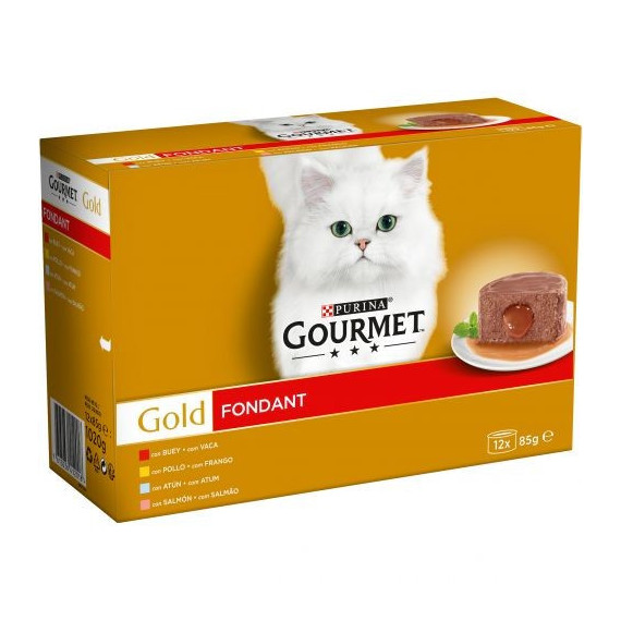 GOURMET Gato Gold Fondant Surtido 12X85 Gr