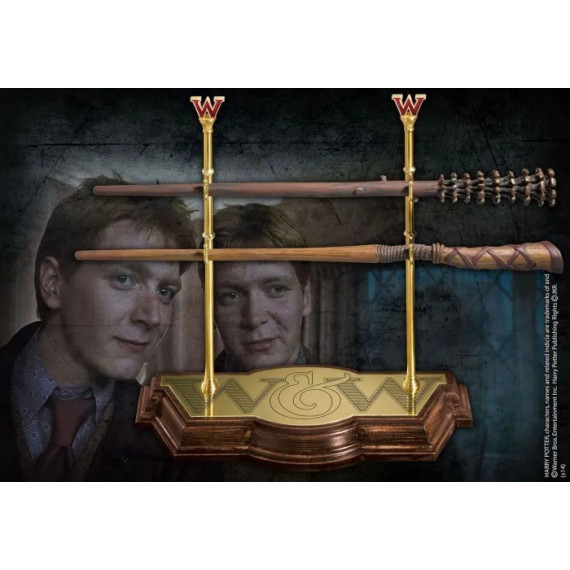 Harry Potter Conjunto de Varitas Gemelos Weasley  NOBLE COLLECTION