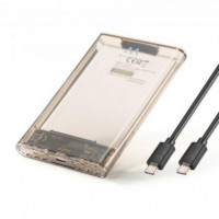 Caja Externa Transparente para Disco Duro 2.5" Sata / Ssd con Usb-c 3.2, EWENT EW7068