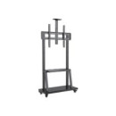 Soporte de Suelo UNYKA con 2 Estantes, Altura Regulable, para Pantallas 42"-100" (UK730511)