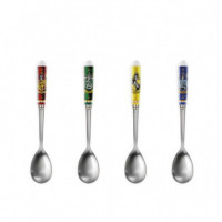 Set de 4 Cucharillas casas Hogwarts Harry Potter