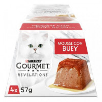 GOURMET Gato Revelations Mousse Buey 4X57 Gr