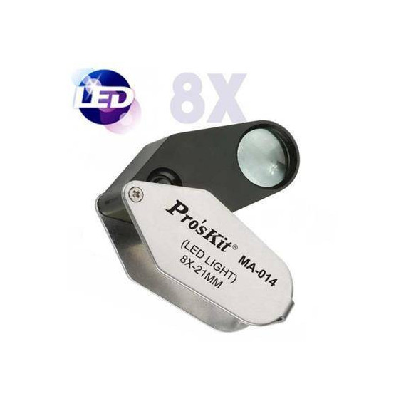 Pros Kit Lupa Bolsillo MA-014 8X/LED HRV1014  PROSKIT