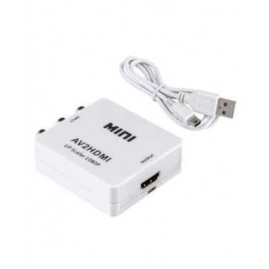 ACTVH238 Convertidor Video Analogico (rca) Entrada  a Digital (hdmi) Salida AV2HDMI  NIMO