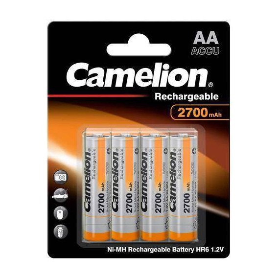 CAMELION Pack 4 Pilas Aa Recargable 2700MAH 1.2V BAT375