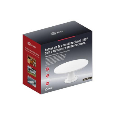 NIMO Antena TV Omnidireccional 360&ordm; Tdt para Caravanas y Embarcaciones ANT100