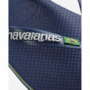 Calzado Sandalias HAVAIANAS Brasil Logo Azul Marino