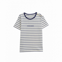 Camisetas Mujer Camiseta SALSA JEANS Rayas Branding Azul