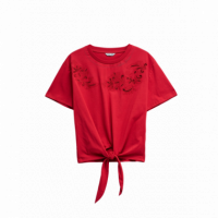 Camisetas Mujer Camiseta SALSA JEANS Nudo Frontal Rojo