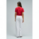 Camisetas Mujer Camiseta SALSA JEANS Nudo Frontal Rojo