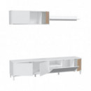 MÓDULO SALÓN TV 200X47X40CM BL. ARTIK/NATUR ETHNA MOMI