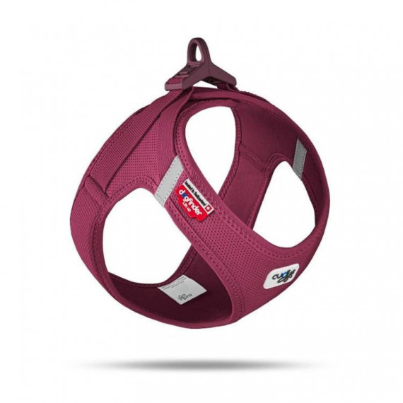 CURLI Perro Arnes Air-mesh Burdeos 2XS 30-34 Cm