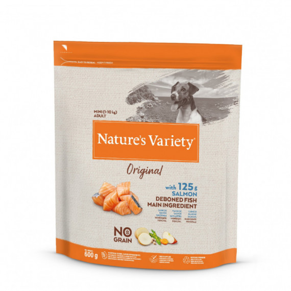 Natures Variety Perro Adulto Mini Ng Salmon 600 Gr  NATURE'S VARIETY
