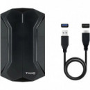 CAJA EXTERNA TOOQ  GAMING 2.5 SSD SATA USB RGB BLA