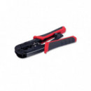 CRIMPADORA VENTION METALICA RJ45 BLACK/RED
