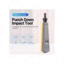 INSERTADORA VENTION TIPO 110 RJ45 RJ11 GREY/ORANGE