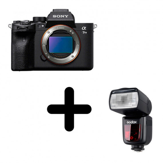 Sony Alpha A7 IV BODY + Godox Ving Camera Flash V860II