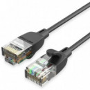 Cable de Red Vention Cat6A UTP RJ45 1.5 Metros Negro
