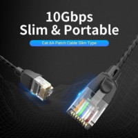 Cable de Red VENTION CAT6A Utp RJ45 1.5 Metros Negro