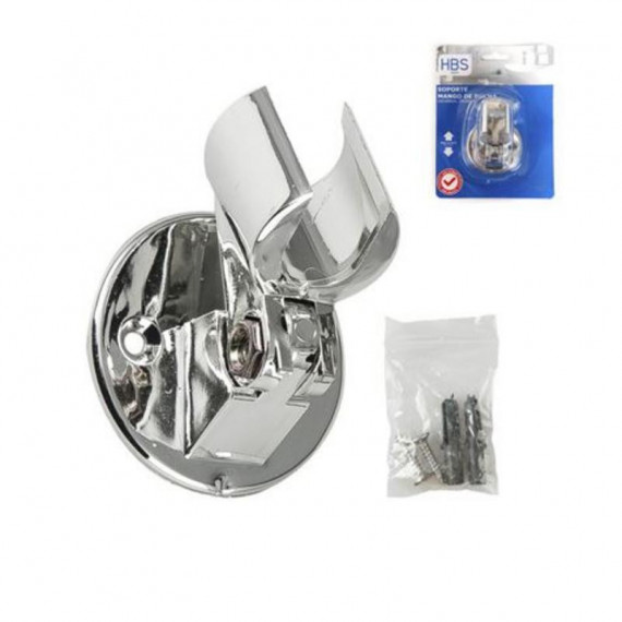 Soporte de Pared Universal para Mango de Ducha HBS Clicos Cromado