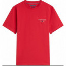 TOMMY HILFIGER - BRAND LOVE SMALL HILFIGER TEE - XLD - F|MW0MW41456/XLD