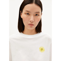 Camisetas Mujer Camiseta ARMEDANGELS Tarjaa Graphic White