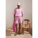 camisetas mujer Camiseta ARMEDANGELS Oversize Giannaa Difference Washed Berry