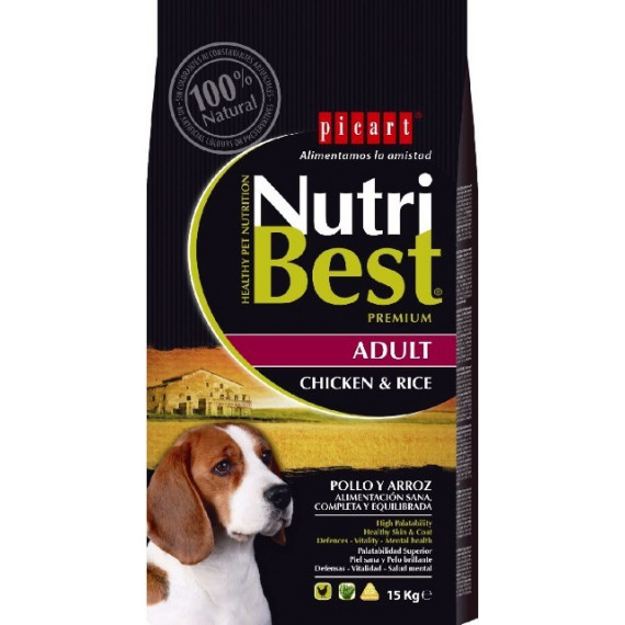 Nutribest Dog Ad. Pollo 15 Kg  PICART