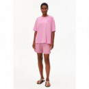 camisetas mujer Camiseta ARMEDANGELS Oversize Giannaa Difference Washed Berry